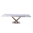 thumbnail image 2 of Whiteline Modern Living Light Brown Celeste Contemporary Walnut Veneer Dining Table, 2 of 3