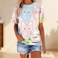 thumbnail image 2 of MEICHEN Spring Cute Animal Print Casual and Comfortable Women's Blouse Summer T Shirts for Women, 2 of 4