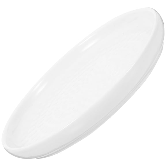 BEADCEST White Ceramic Snack Plate for Home Kitchen Accessories Christmas 1Pack 6Inch