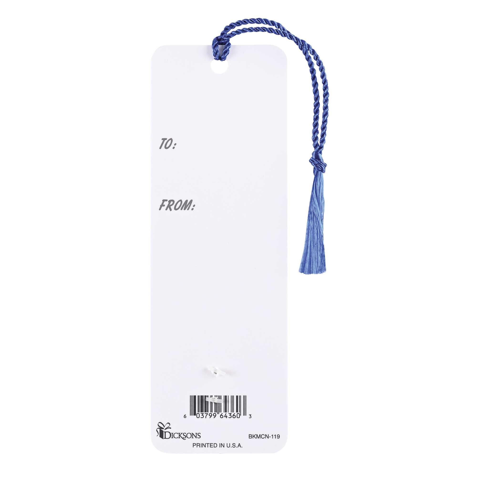 Dicksons God Bless You - to My #1 Optometrist, Multicolor 6 x 2 Inch Paper Tassel Bookmark with Coin; Pack of 15