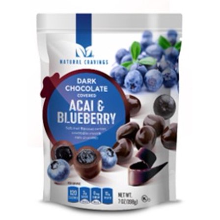 Dark Covered Acai & Blueberry Flavored Soft Fruit Centers 7 oz Bag