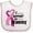 White and Pink, variant on Inktastic Breast Cancer Awareness I Support My Grammy with Pink Ribbon Boys or Girls Baby Bib