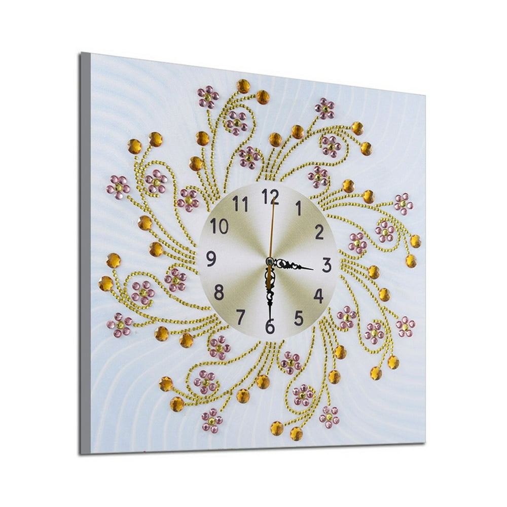 Bescita Diamond Painting Clock Kits 5D Diamond Painting Wall Clock Art