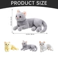 thumbnail image 6 of BESTSKY 2026 New Cute Solid Color Cat Plush Toy Doll Children'S Birthday Gift for 2 3 4 Years Old Toddlers Girls Boys Christmas Birthday Gifts, 6 of 7
