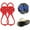 Red, variant on SQDWYGUO Universal Non-Slip Gripper Spikes, Crampons Ice Cleats Traction Snow Grips for Boots Shoes Women Men Kids, Anti Slip Stainless Steel Spikes for Hiking Fishing Walking Climbing,Yellow,Child