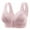 Pink, variant on Elabch Front Closure Bra Front Button Bra Full Coverage Comfortable Everyday Bras Plus Size Wireless Front Button Push Up Bras Lace Front Closure Bras Pink XXL