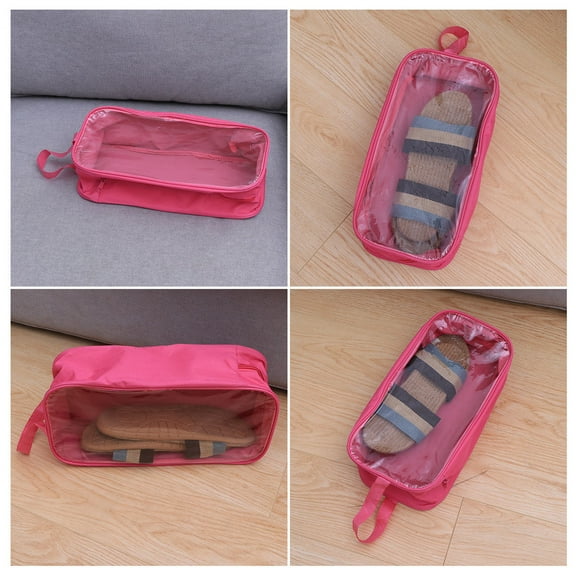 LABSERRON 1Pcs Travel Tote Shoe Bag for Shoes Organizer in Rosy Color