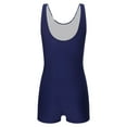 thumbnail image 4 of inhzoy Womens One Piece Swimwear Athletic Boyleg Swimsuit Tankini Navy Blue M, 4 of 7