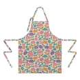 thumbnail image 2 of Pioneer Flower Floral Print Pattern Apron for Women and Men, Cotton Linen Waterproof with Pockets, Adjustable, 33x27 Inch for Kitchen, Gardening, BBQ, Salon, 2 of 6