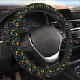 thumbnail image 4 of Cauagu Retro Truck Print Car Steering Wheel Cover - Universal Car Accessory for Diverse Cars for Steering Wheel with a Diameter of 14.5"-15", 4 of 7