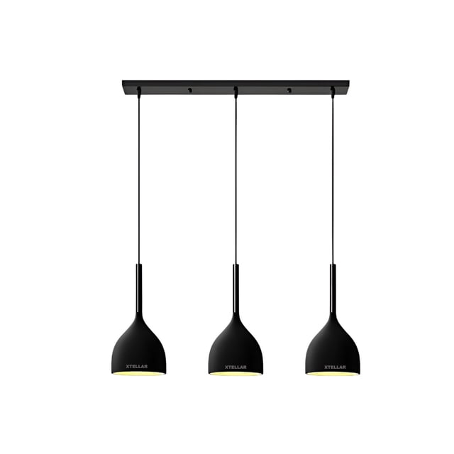 Lámpara Colgante Moderna Candelabro 3 Cabezas Alt. Ajustable