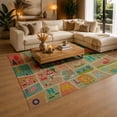 thumbnail image 3 of Gelasgo Animal Alphabet Velvet Area Rug, Colorful ABC Educational Decorative Carpet, Soft Indoor Floor Mat for Kids Room Nursery Classroom Playroom Home Decor, 3 of 5