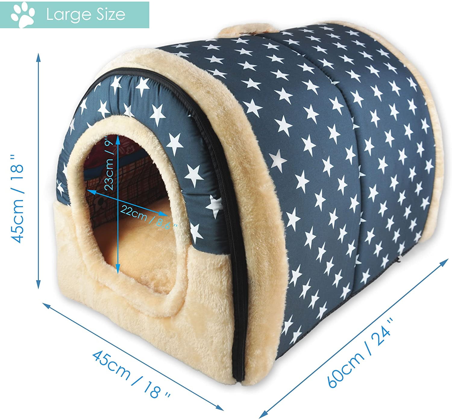 plush dog igloo