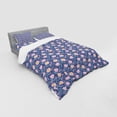 thumbnail image 3 of Ambesonne Floral Bedding Set 3 Pcs, Dreamy Flowers Petals Spring, Twin XL, Rose Dark Lavender, 3 of 3