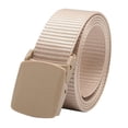 thumbnail image 4 of Cinturón de Lona para Hombre Macarena Reversible con Hebilla Deslizante 3,2 cm de An Beige, 4 of 6