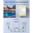 thumbnail image 4 of Transformador de luz para piscina DEWENWILS de 300 W, 120 V AC a 12 V/13 V/14 V, 4 of 7