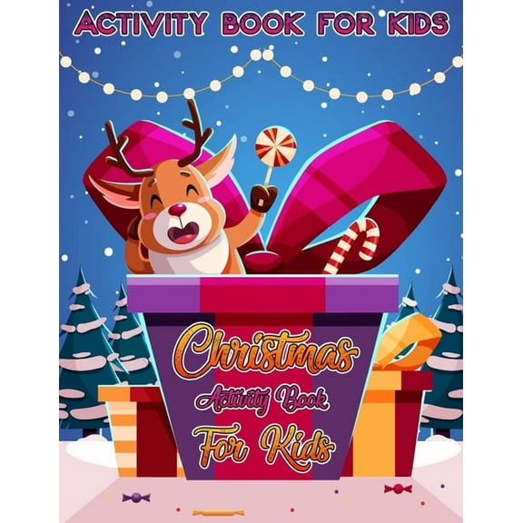 Christmas Activity Book for Kids Ages 4-8 : Christmas Activity Book for Kids Ages 4-8 (Paperback)