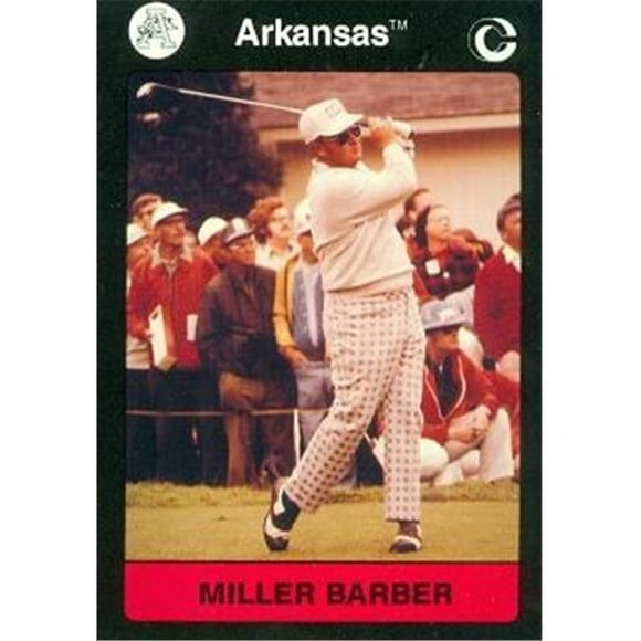 Miller Barber Golf Card (Arkansas) 1991 Collegiate Collection No.9