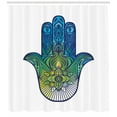 thumbnail image 3 of Ambesonne Evil Eye Shower Curtain, Vibrant, 69"Wx75"L, Blue Green Yellow, 3 of 3