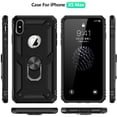 thumbnail image 2 of Phone Case for iPhone Xs Max,Military Grade Protective iPhone Xs Max Cases Cover with Ring Car Mount Kickstand for iPhone Xs Max - Black, 2 of 12