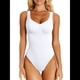 thumbnail image 1 of Body de 3 Piezas para Mujer, Sin Mangas, Acanalado, Moldeador, Top de Tirantes, Verano 2025, Leotardo S, 1 of 5