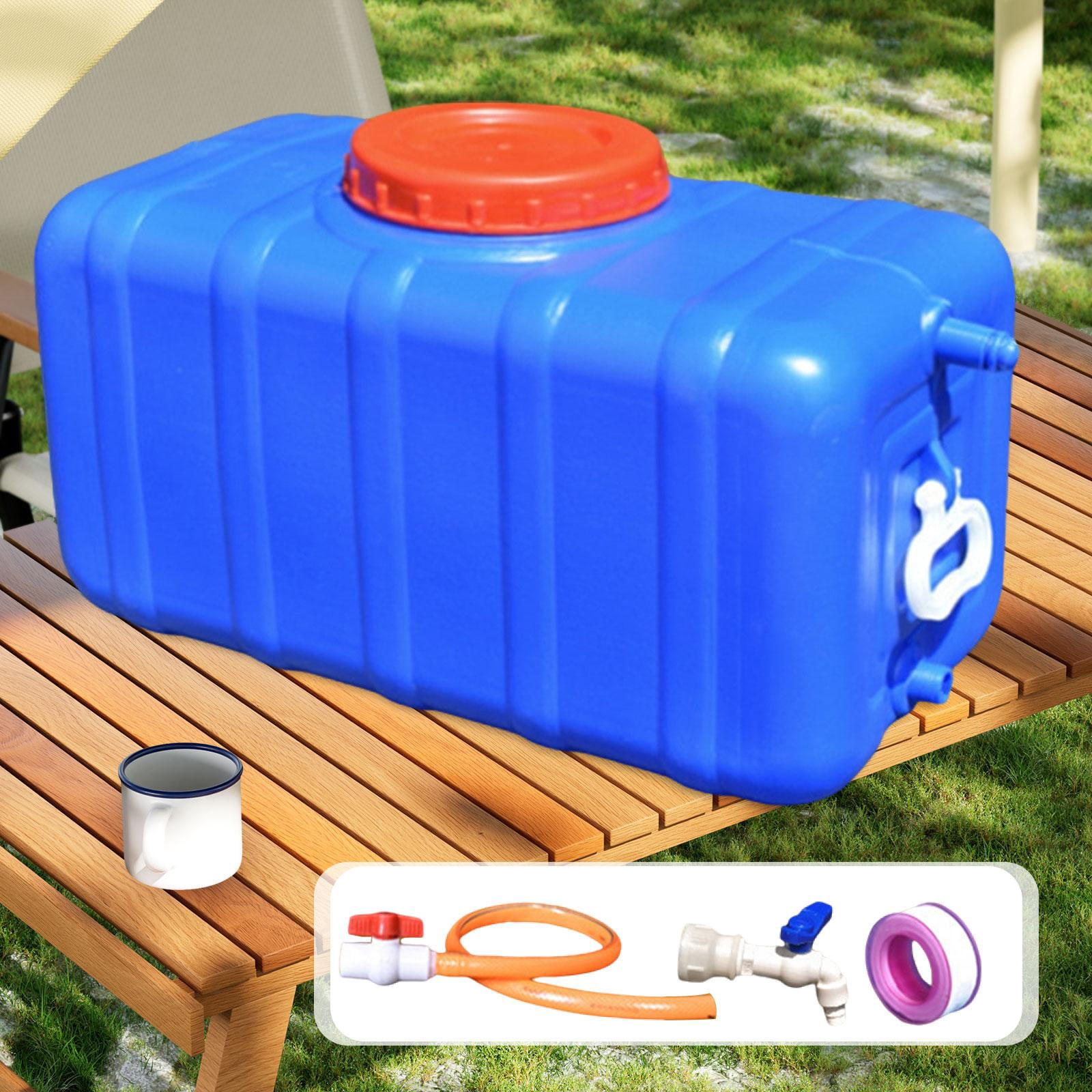 harayaa Utility Water Tank Reusable Horizontal Storage Bucket for Camping Garden Car blue 47.5kg