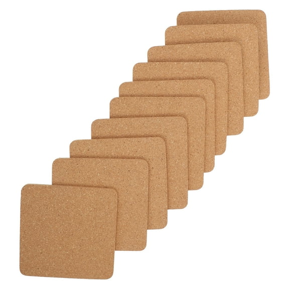 unbranded  10 Pcs Simple Coaster Place Mats Coasters for Coffee Table Corkboard Wall