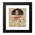 thumbnail image 2 of Franz von Stuck 12x13 Black Modern Framed Museum Art Print Titled - Mary, the Artist's Daughter, in Velasquez Dress, 2 of 5