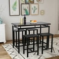 thumbnail image 3 of 5 Piece Dining Set with Counter, Bar Table Set of 5, 3 of 8