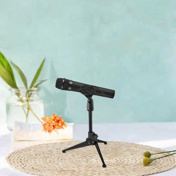 Soporte para micrófono de escritorio, altura ajustable, portátil, ahorra espacio, trípode para grabación, juegos, transmisión.