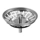 thumbnail image 1 of Colador para fregadero de cocina, cesta de drenaje para fregadero, borde ancho, acero inoxidable 82mm, 1 of 9