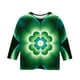 thumbnail image 5 of Blusas y camisas de manga larga con cuello redondo, informales, con estampado del Día de San Patricio, de manga tres cuartos y cuello redondo, para niños de talla mediana y grande., 5 of 6