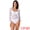 White, variant on Women's Bodysuit Corset Long Sleeve See Through Sheer t Shirt S Red