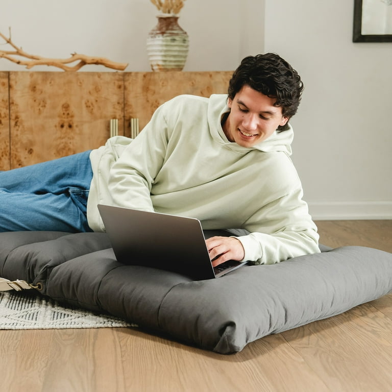 Big Joe Chameleon 4-in-1 Lounger, Charcoal Soft Twill - Walmart.com
