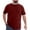 Deep Red, variant on Zimjoy Big and Tall Men's Short Sleeve Tees Plus Size Tshirts Crew Neck Loose Solid Color Summer Casual Basic Tops White L
