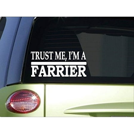 - Trust me Farrier *H533* 8 inch Sticker decal horse horseshoe saddle bridle bit