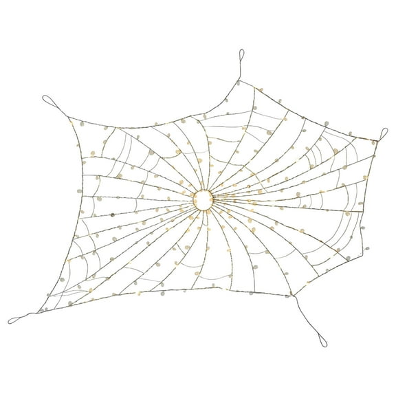 Olilia 120cm Halloween Spider Web Chandelier, Luminous Spider Web, Suitable for Halloween, Haunted House, Window, Party, Patio, Indoor and Outdoor Decoration.