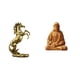 thumbnail image 1 of Estatua de caballo de pie del Corazón, estatuilla artesanal para hoteles, estanterías, chimeneas, figura católica de Jesús, regalo coleccionab, 1 of 8