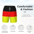 thumbnail image 3 of Mens German Flag Germany Swimming Trunks with Compression Liner Beach Quick Dry Swim Shorts, 3 of 6