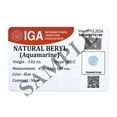 thumbnail image 3 of Certified Natural 1 Carat Aquamarine Round Shape Brilliant Cut 7 mm Loose Gemstone March Birthstone, 3 of 5