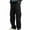 Black, variant on Mans Cargo Pants Solid Color Zipper Pocket Work Straight Tube Clothes Trousers Black
