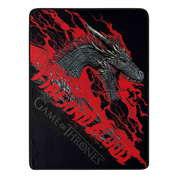Game Of Thrones Fire And Blood Kids Micro Raschel Throw Blanket