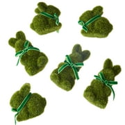 Easter Green Flocked Bunny Decor, 6 in, 6 Count, by Way To Celebrate