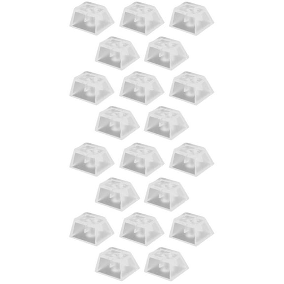 2 Pieces Creamy Keyboard Caps Transparent Keycap Premium Material Gift