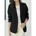 thumbnail image 5 of ZANZEA Women Solid Color Suits Long Sleeve Lapel Neck Casual Elegant Work OL Blazer, 5 of 8