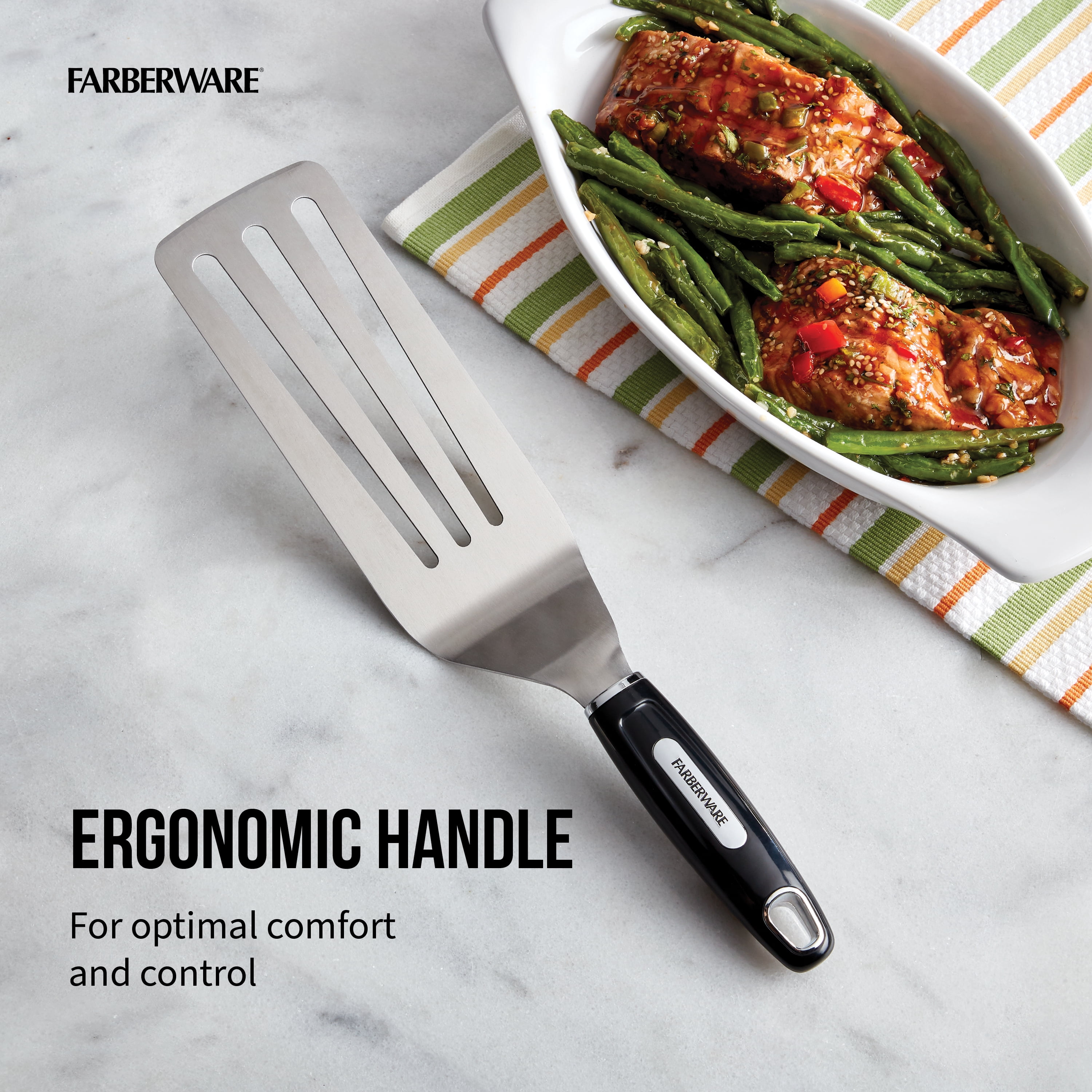 Farberware Professional Restaurant Spatula/Turner with Stainless Steel Head