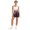 thumbnail image 5 of Aurora Starry Sky Women's High Short Skirt, High Waisted Mini Skirt with One Side Pocket, 5 of 5