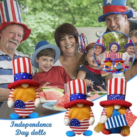 

Huilaibazo 2PC Independence Day Decorations Doll Home Decoration Pendant
