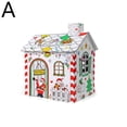 thumbnail image 4 of Festive Coloring House - DIY Cardboard Christmas Craft for Creative Decor, 4 of 8
