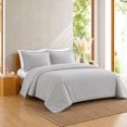 thumbnail image 2 of Swift Home Ultra Soft Solid Duvet Cover Set, Queen, Light Grey, 2 of 6